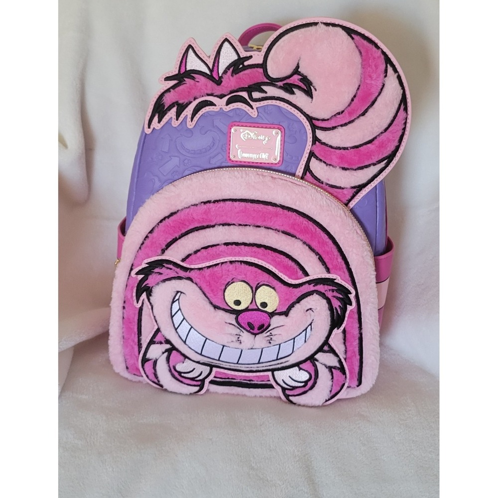 Loungefly Disney Alice In Wonderland Chesire cat backpack - Picture 2 of 9